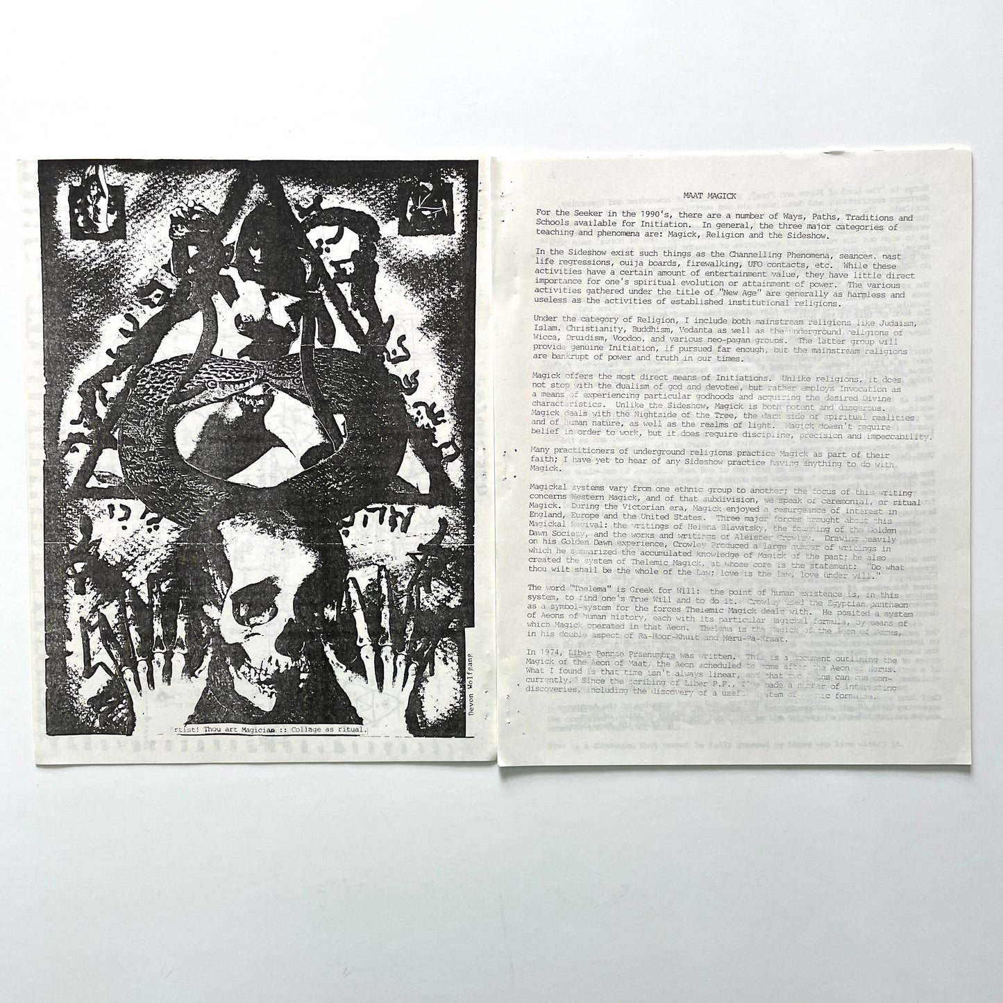 Psychic TV Zine - Back on Thee Bus Spring 1990