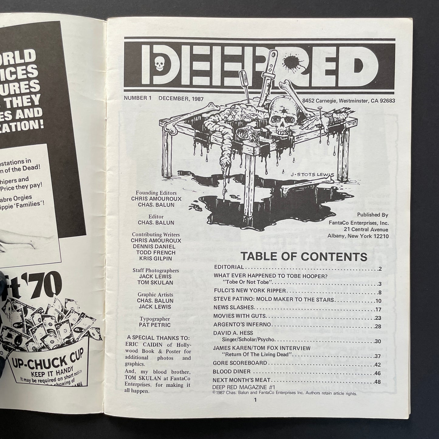 Deep Red Magazine #1, December 1987