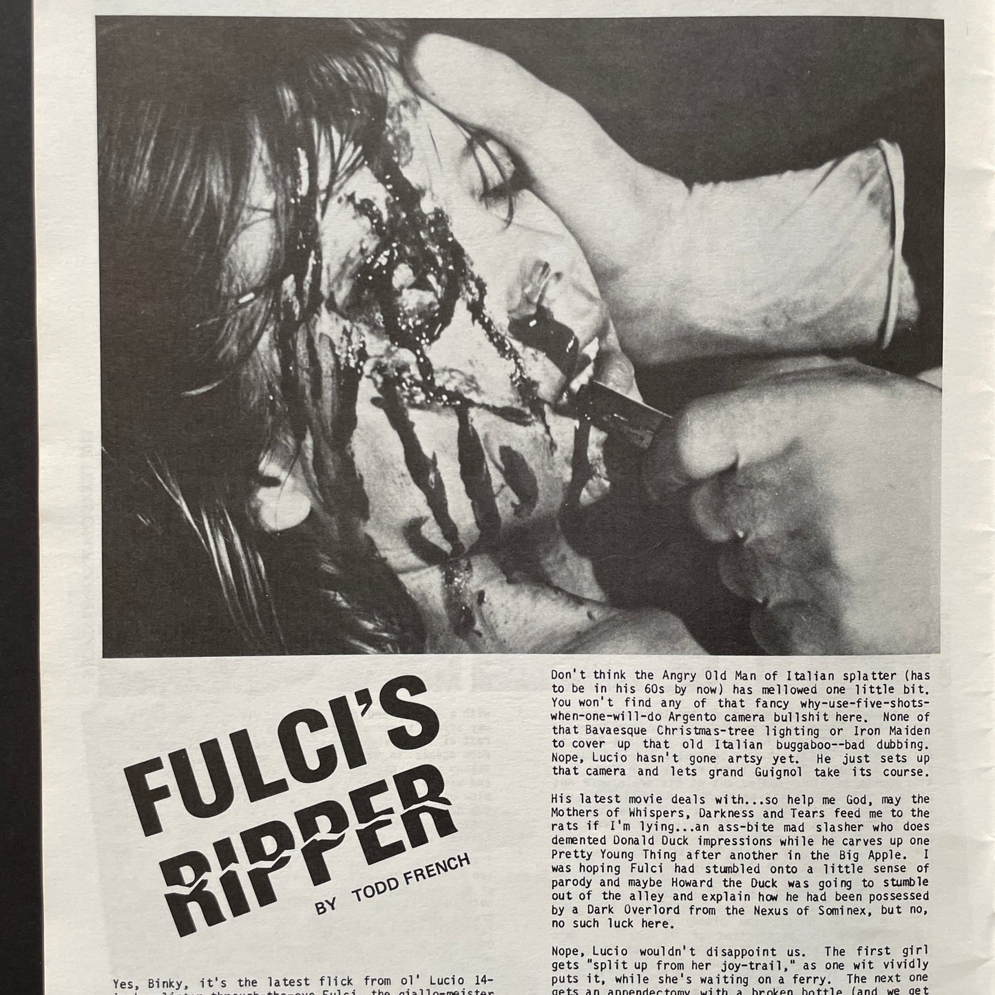 Deep Red Magazine #1, December 1987