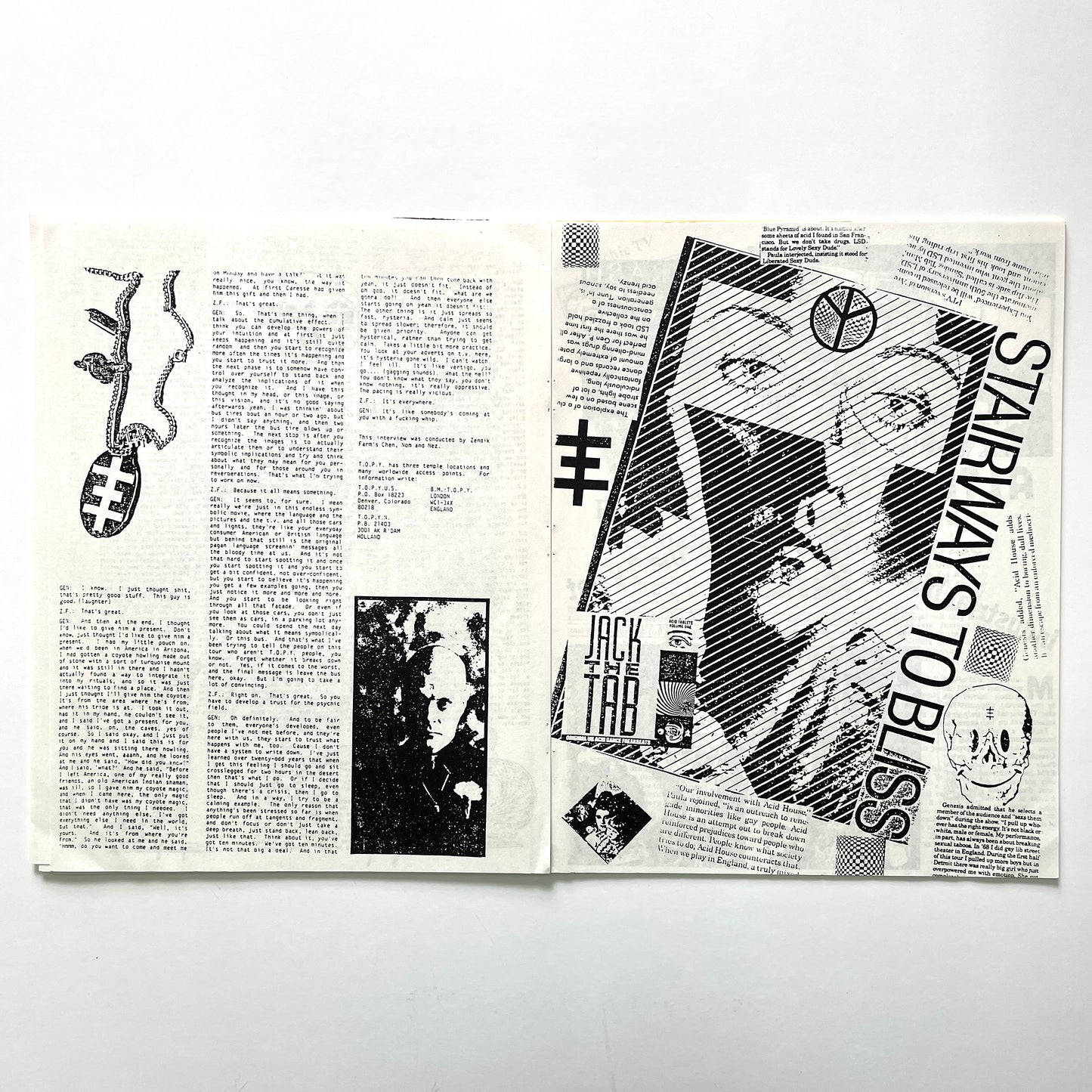 Psychic TV Zine - DeTour 88: Altered States Ov America