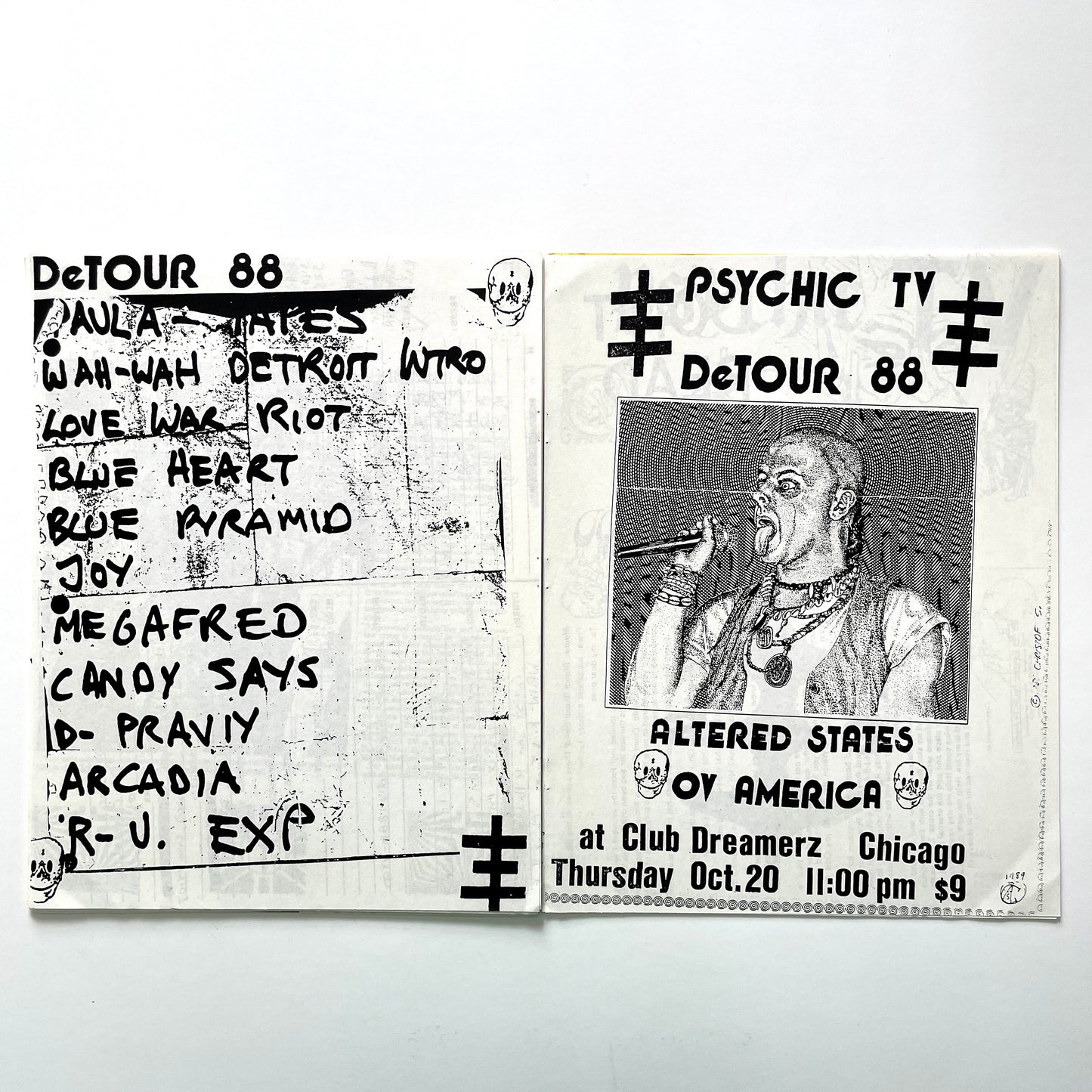 Psychic TV Zine - DeTour 88: Altered States Ov America