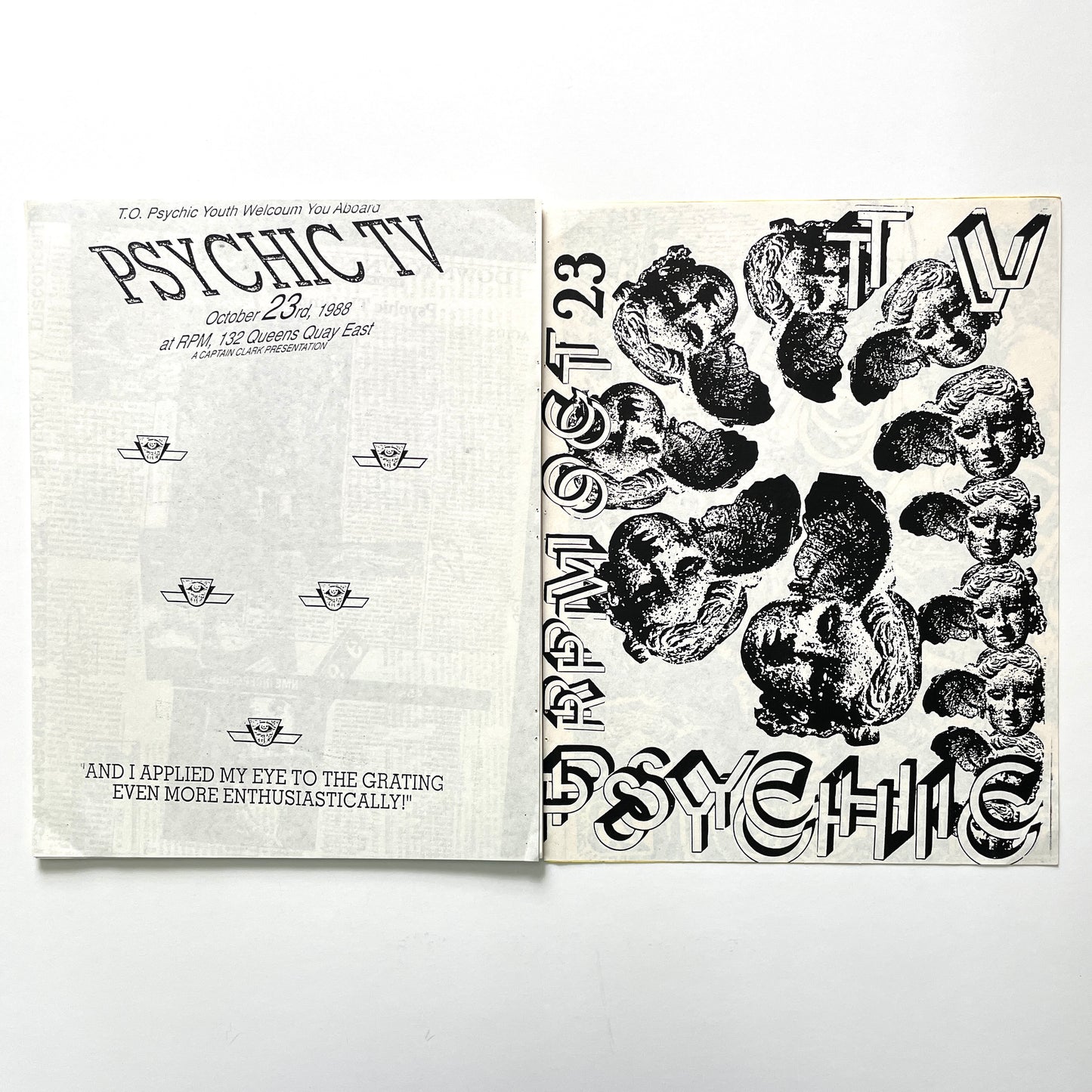 Psychic TV Zine - DeTour 88: Altered States Ov America
