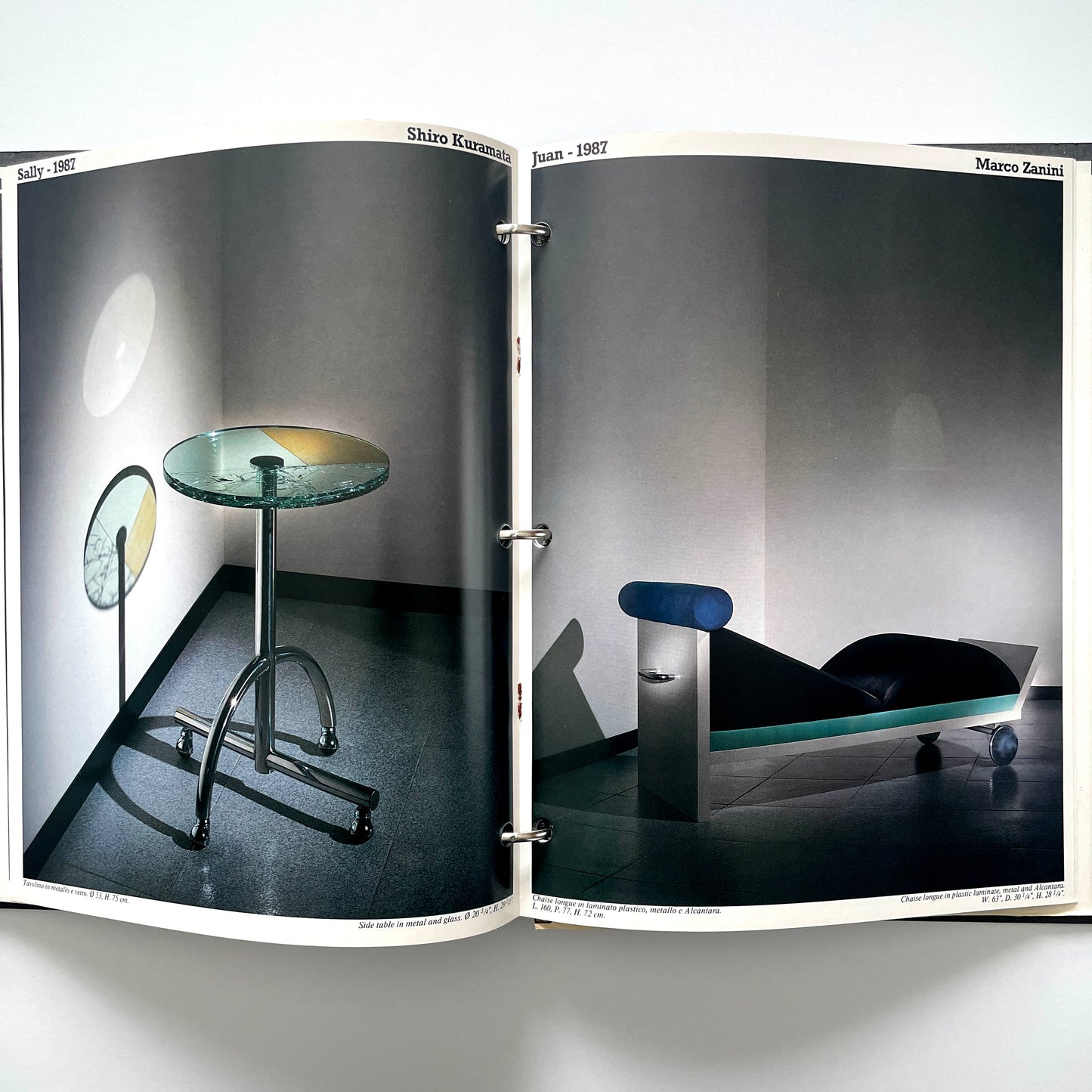 Memphis Milano Binder, Catalogs and Price List circa 1987
