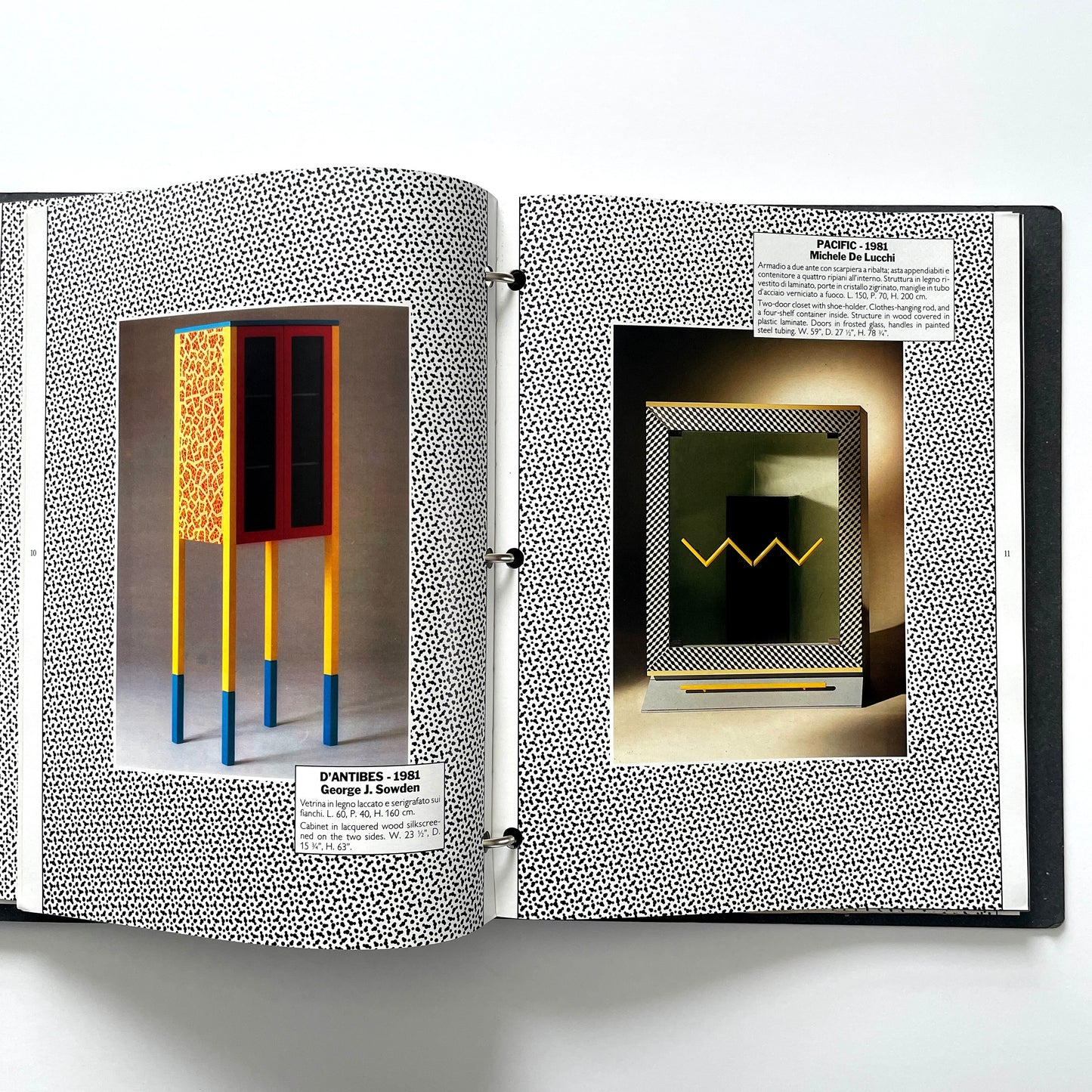Memphis Milano Binder, Catalogs and Price List circa 1987
