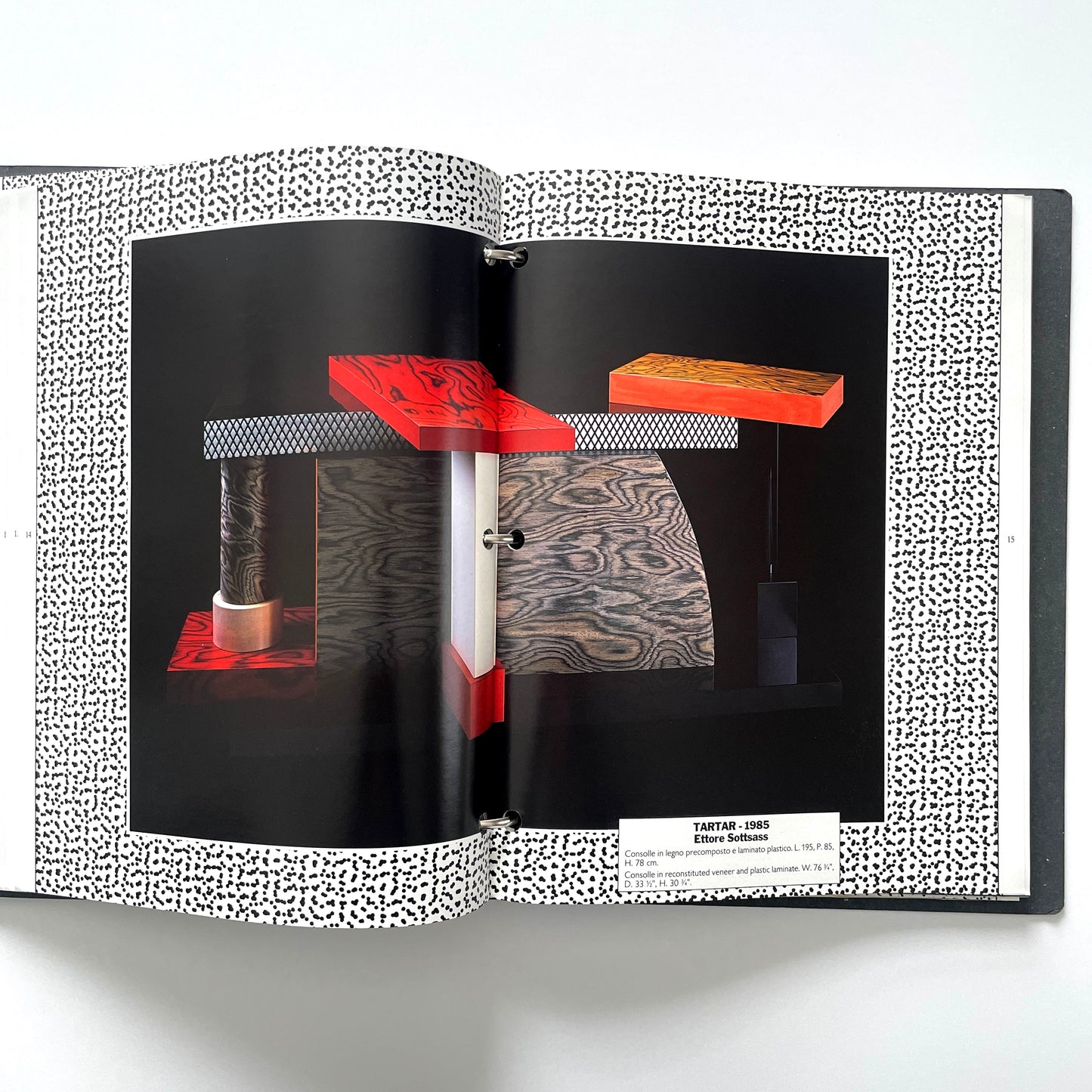 Memphis Milano Binder, Catalogs and Price List circa 1987