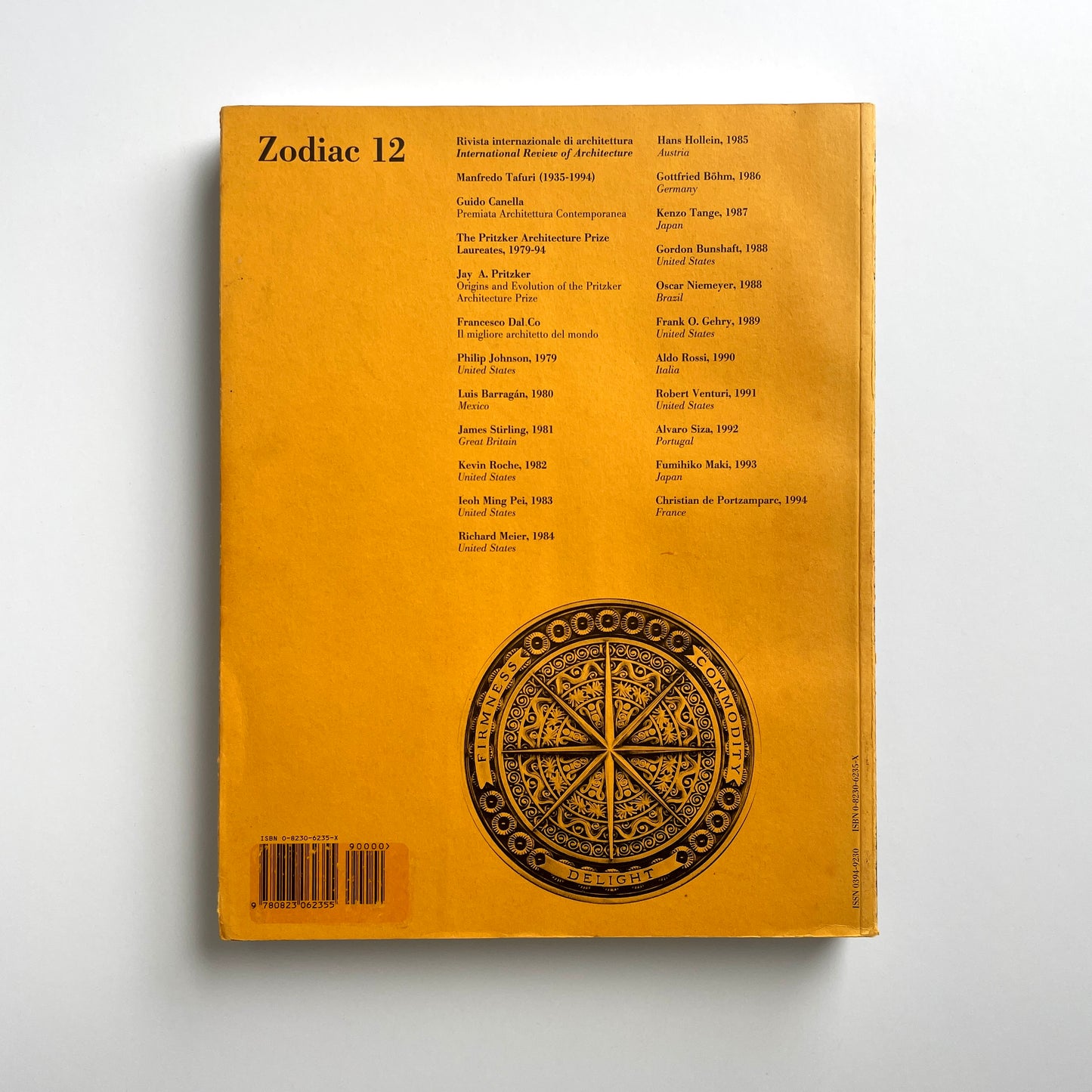 Zodiac Vol. 12 - Pritzker Prize Winners 1979–1994