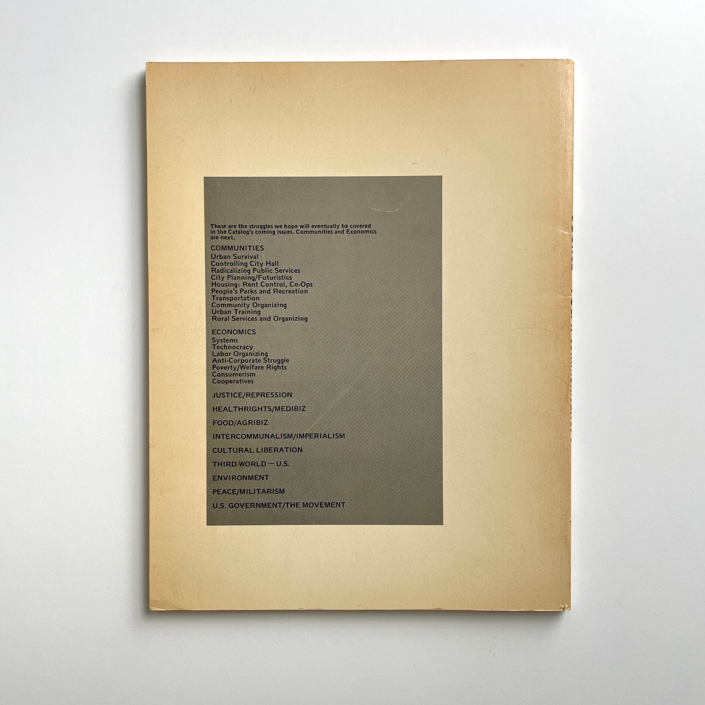Source Catalog Vol 1: Communications