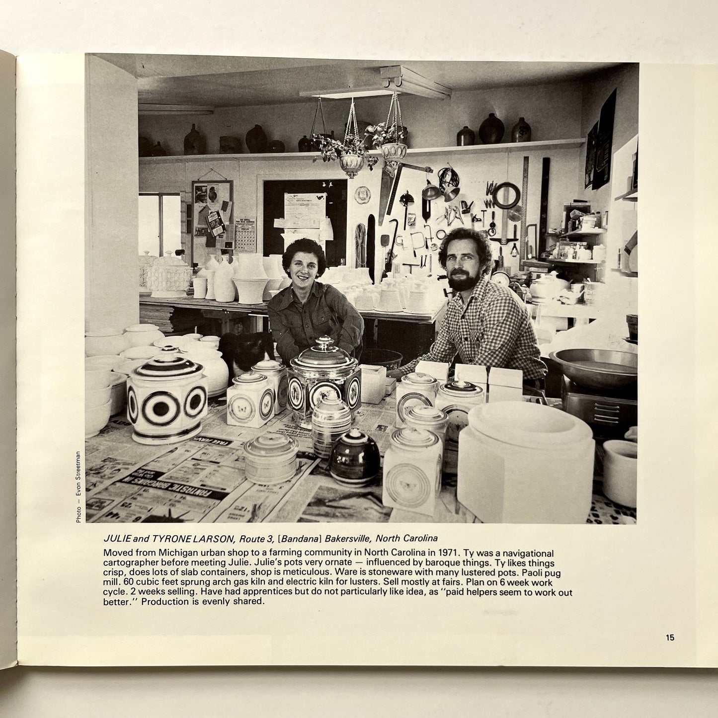 Studio Potter - Summer 1974
