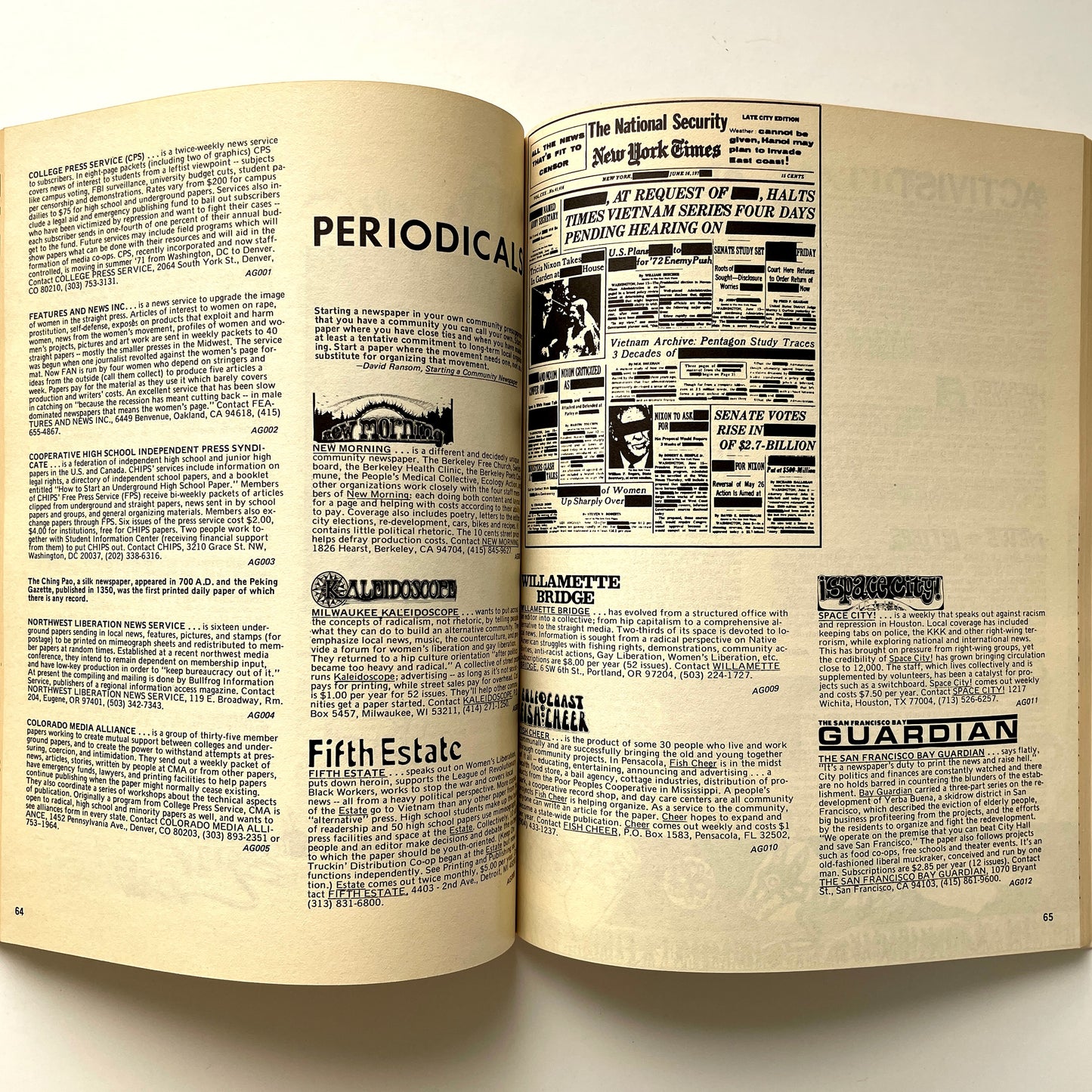 Source Catalog Vol 1: Communications