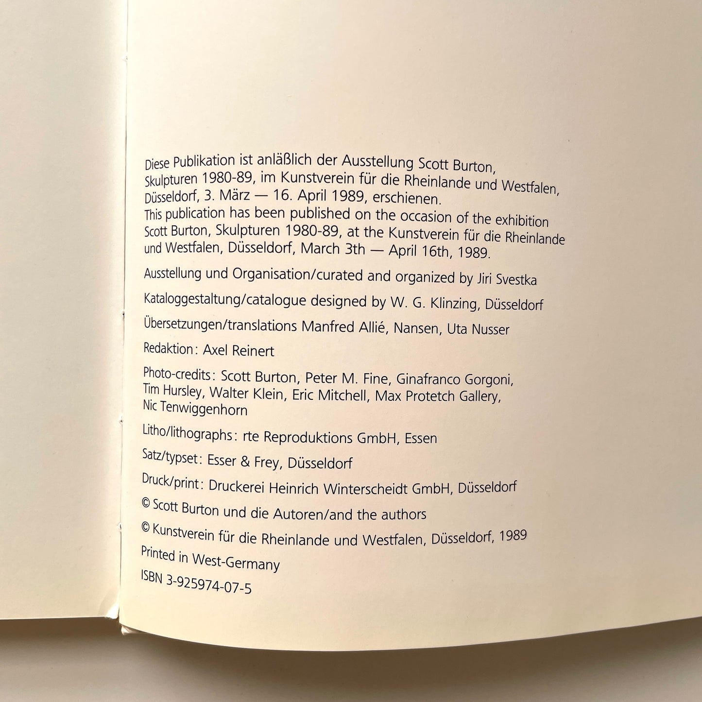 Scott Burton - Sculptures 1980–89