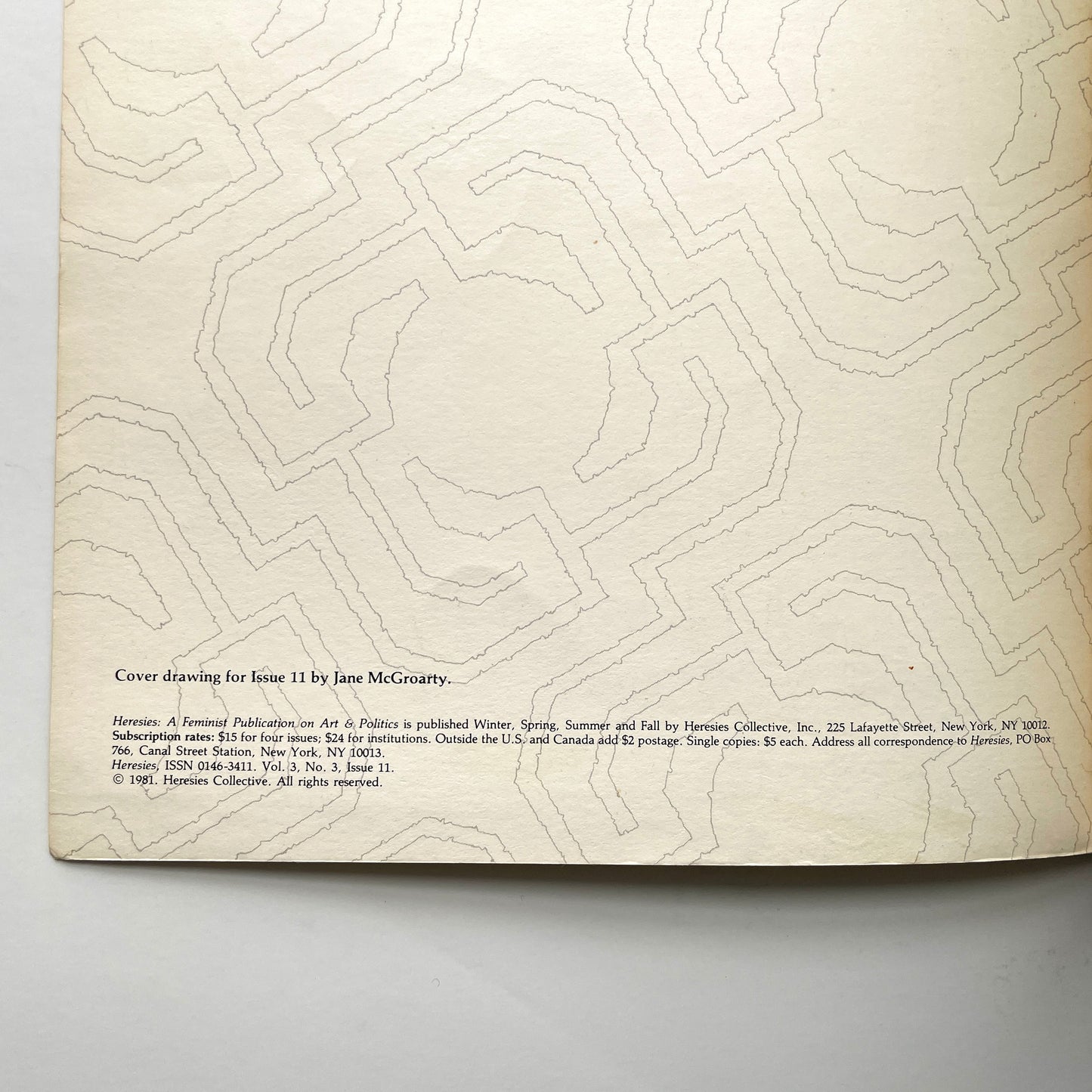 Heresies 11 - Making Room: Women and Architecture