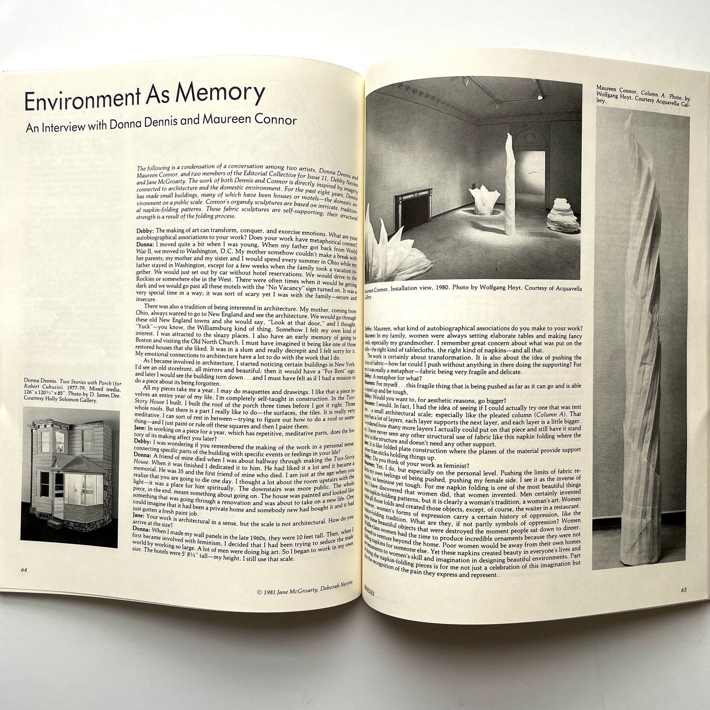Heresies 11 - Making Room: Women and Architecture