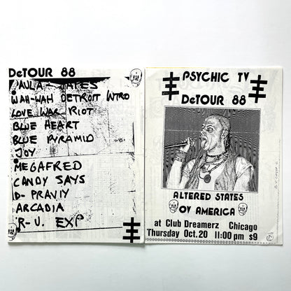 Psychic TV Zine - DeTour 88: Altered States Ov America