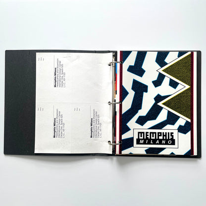 Memphis Milano Binder, Catalogs and Price List circa 1987